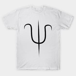 Minimal Trident Design T-Shirt